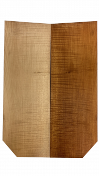 Top Sycamore / Europ. Maple AA, "Caramel" 8mm, 2-pcs. with Pin Knots
